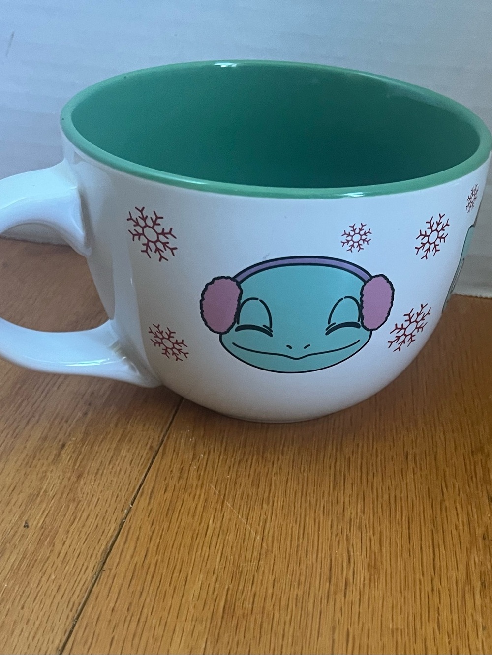 Pokémon Character Ceramic Mug in Mint and Pink
